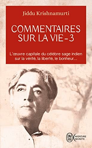 OMMENTAIRES SUR LA VIE T3, de Jiddu Krishnamurti | portada del libro