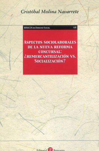 ASPECTOS SOCIOLABORALES NUEVA REFORMA CONCURSAL REMERCANTIL, de MOLINA NAVARRETE | portada del libro
