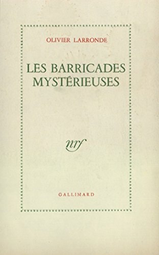 LES BARRICADES MYSTERIEUSES, de Larronde | portada del libro