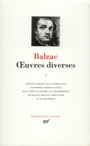 OEUVRES DIVERSES T1, de Honoré de Balzac | portada del libro