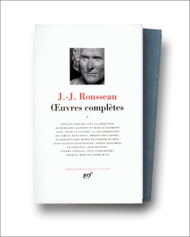 OEUVRES COMPLETES T5, de Jean-Jacques Rousseau | portada del libro