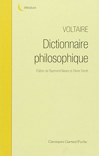 DICTIONNAIRE PHILOSOPHIQUE LA RAISON PAR ALPHABET, de VOLTAIRE | portada del libro