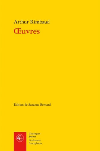 OEUVRES, de RIMBAUD ARTHUR | portada del libro