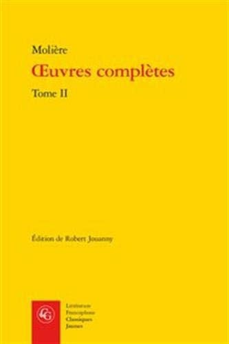 OEUVRES COMPLETES TOME II, de MOLIERE | portada del libro