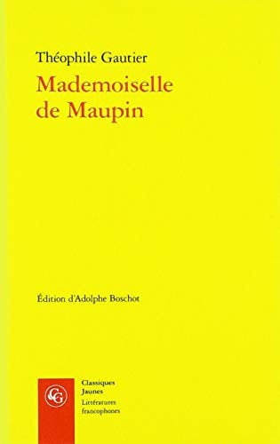 MADEMOISELLE DE MAUPIN, de GAUTIER THEOPHI | portada del libro