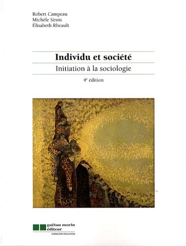 INDIVIDU ET SOCIETE, de Robert Campeau | portada del libro