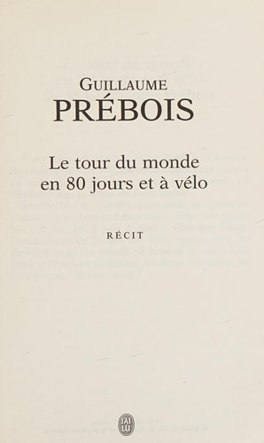 OUR DU MONDE EN 80 JOURS EN V, de Guillaume Prébois | portada del libro