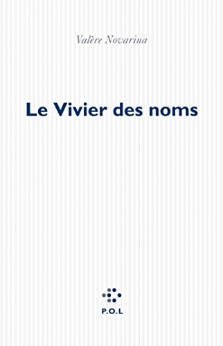 LE VIVIER DES NOMS, de Valère Novarina | portada del libro