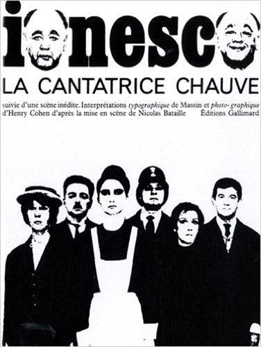 LA CANTATRICE CHAUVE, de Eugène Ionesco | portada del libro