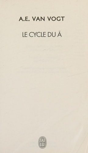 YCLE DU A, de Alfred Elton Van Vogt | portada del libro