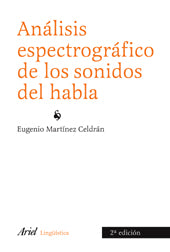 Análisis espectográfico de los sonidos del habla, de Martínez Celdrán | portada del libro