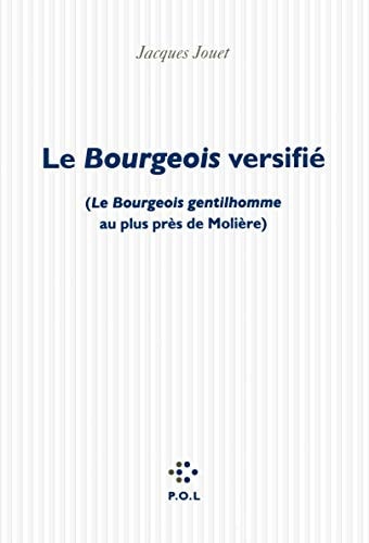 LE BOURGEOIS VERSIFIE, de Jacques Jouet | portada del libro