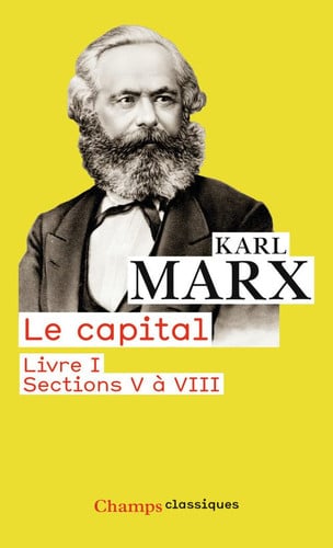 APITAL LIVRE I SECTIONS V, de MARX KARL | portada del libro
