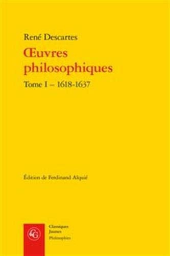 OEUVRES PHILOSOPHIQUES, de DESCARTES RENE | portada del libro