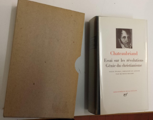 ESSAI SUR LES REVOLUTIONS / GENIE DU CHRISTIANISME, de Francois Rene de Chateaubriand | portada del libro