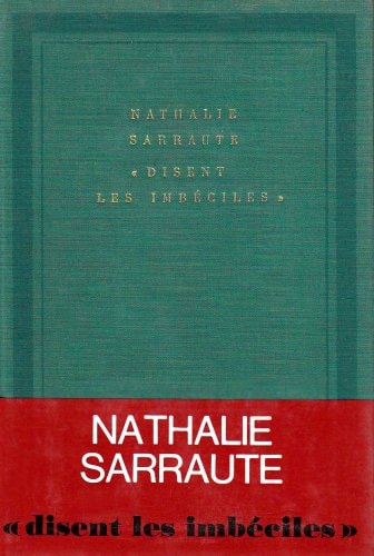 DISENT LES IMBECILES, de Sarraute | portada del libro