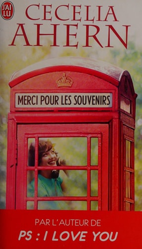 ERCI POUR LES SOUVENIRS, de Cecelia Ahern | portada del libro
