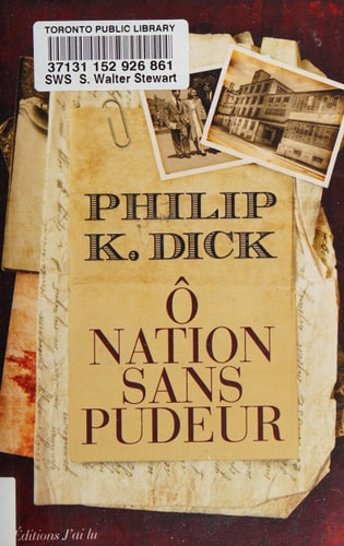 NATION SANS PUDEUR, de Philip K. Dick | portada del libro