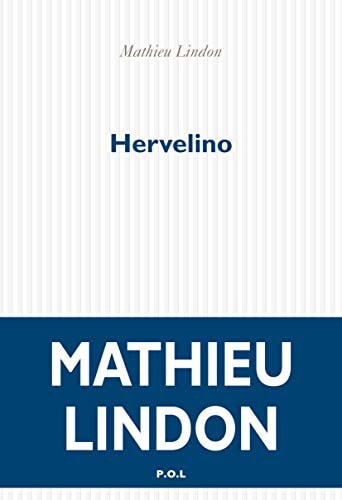 HERVELINO, de Mathieu Lindon | portada del libro