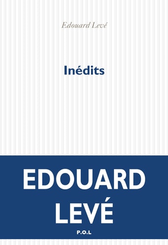 INEDITS, de Édouard Levé | portada del libro