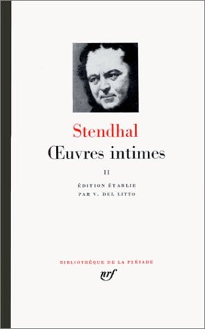 OEUVRES INTIMES T2, de Stendhal | portada del libro