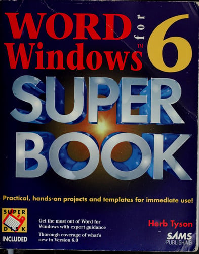 WORD WINDOWS 6 SUPER BOOK-DSK, de TYSON | portada del libro
