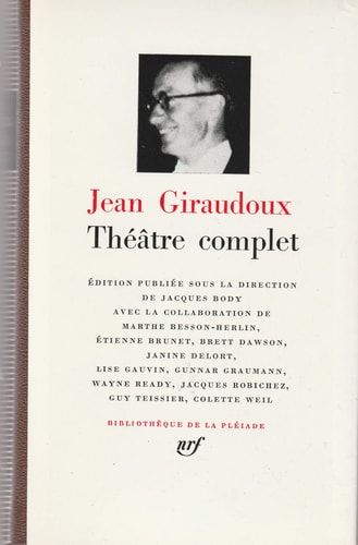 THEATRE COMPLET, de Jean Giraudoux | portada del libro