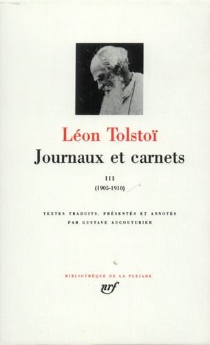 JOURNAUX ET CARNETS T3 1905-1910, de Lev Nikolaevič Tolstoj | portada del libro