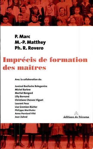 IMPRECIS DE FORMATION DES MAITRES, de Pierre Marc | portada del libro