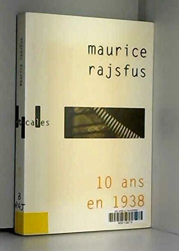 DIX ANS EN 38, de Maurice Rajsfus | portada del libro