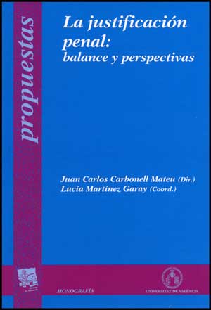 La justificación penal: balance y perspectivas, de Varios autores | portada del libro