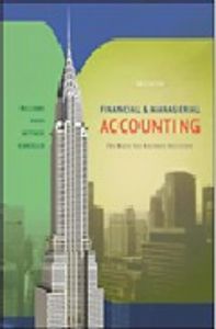 FINANCIAL MANAGERIAL ACCOUNTING, de WILLIAMS | portada del libro