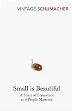 SMALL IS BEAUTIFUL, de E F SCHUMACHER | portada del libro