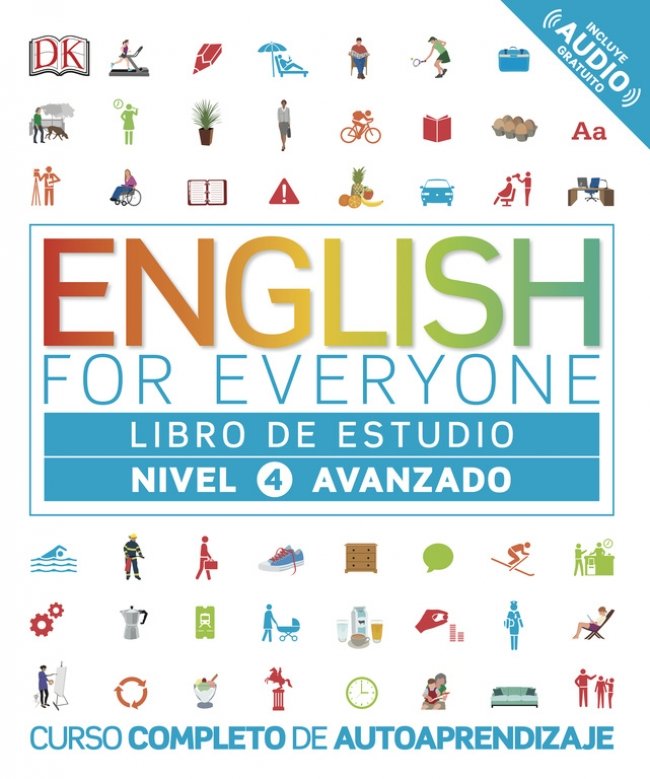 English for Everyone - Libro de estudio - Nivel 4 Avanzado, de Varios autores, | portada del libro