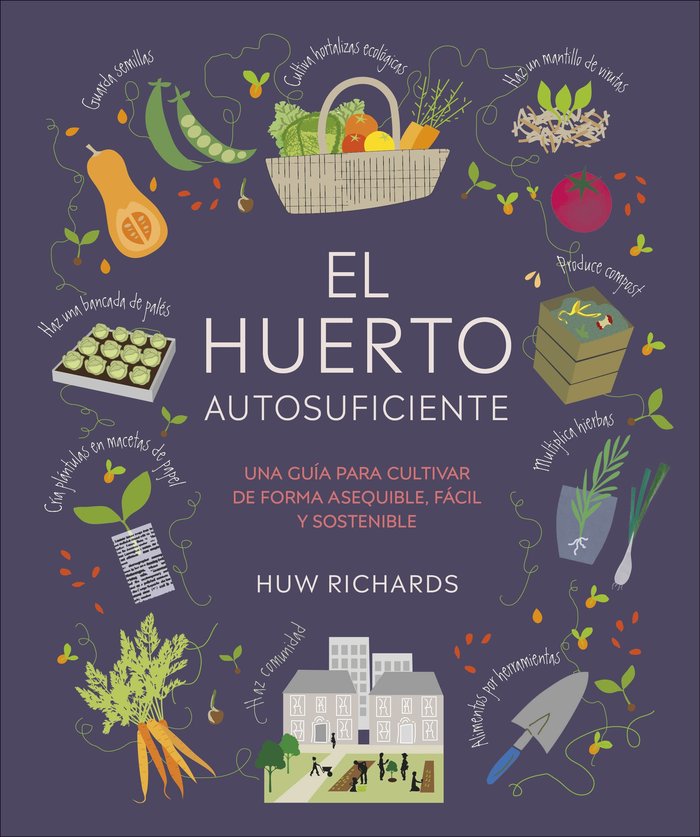 EL HUERTO AUTOSUFICIENTE, de HUW RICHARDS | portada del libro