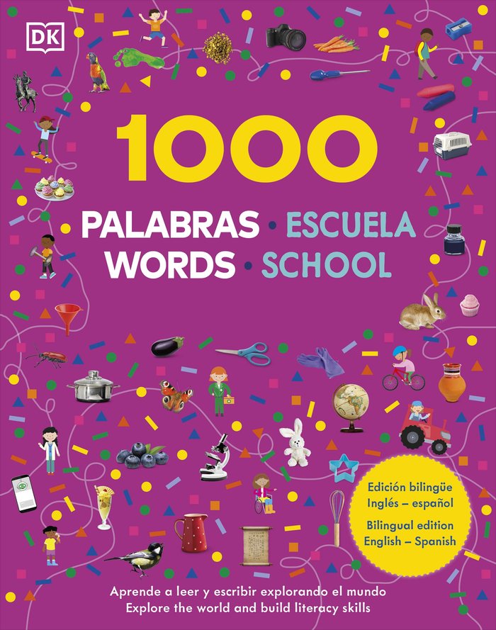 1000 PALABRAS: ESCUELA / 1000 WORDS: SCHOOL, de DK | portada del libro