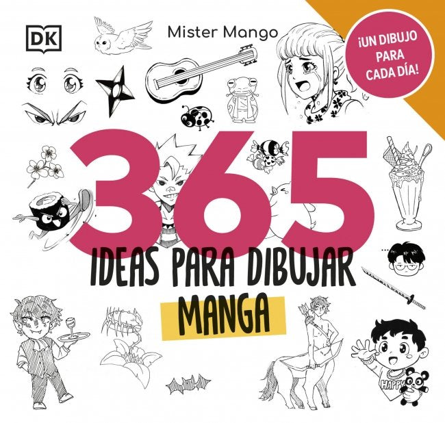 365 IDEAS PARA DIBUJAR MANGA, de MISTER MANGO | portada del libro
