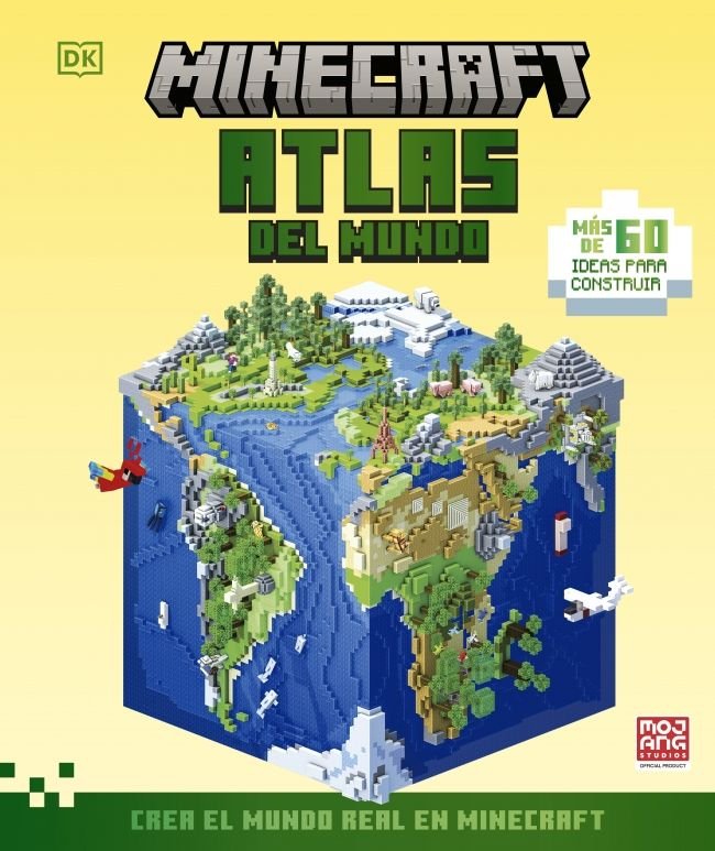 MINECRAFT ATLAS DEL MUNDO, de DK | portada del libro