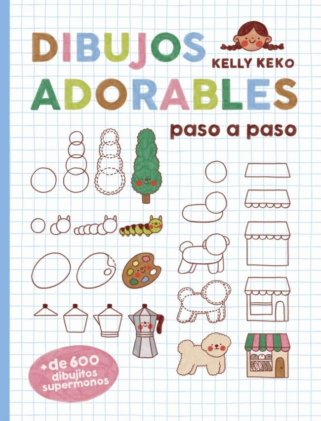 DIBUJOS ADORABLES PASO A PASO, de DK | portada del libro