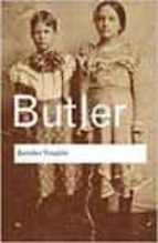GENDER TROUBLE, de Judith Butler | portada del libro