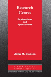 Research Genres, de Swales, John M. | portada del libro