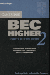 Cambridge BEC Higher 2 Student's Book with Answers, de Cambridge ESOL | portada del libro