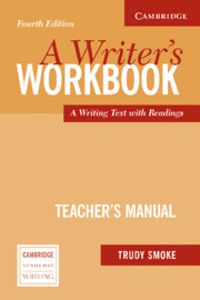 A Writer's Workbook Teacher's Manual 4th Edition, de Smoke, Trudy | portada del libro