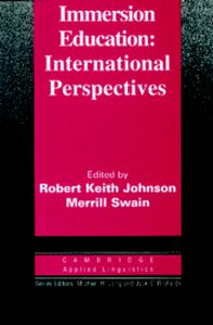 Immersion Education, de Johnson, Robert Keith | portada del libro