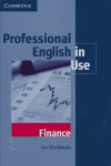Professional English in Use Finance, de MacKenzie, Ian | portada del libro