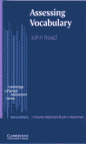 Assessing Vocabulary, de Read, John | portada del libro