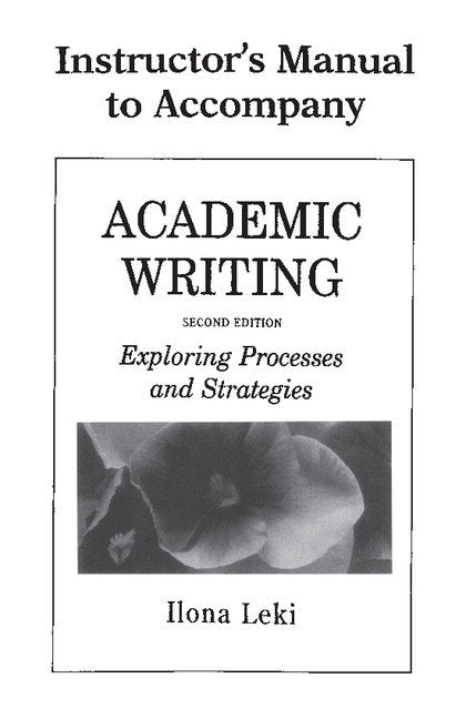 Academic Writing Instructor's Manual 2nd Edition, de Leki, Ilona | portada del libro