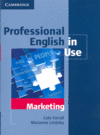 Professional English in Use Marketing with Answers, de Farrall, Cate | portada del libro