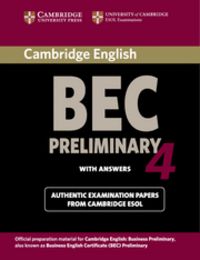 Cambridge BEC 4 Preliminary Student's Book with answers, de Cambridge ESOL | portada del libro