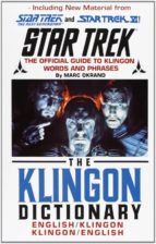 KLINGON DICTIONARY, de MARC OKRAND | portada del libro